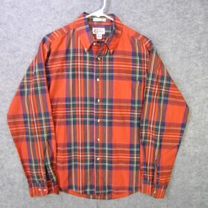 Vintage 615 Collection Shirt Mens Large Red Plaid Button Down Single Needle 90s